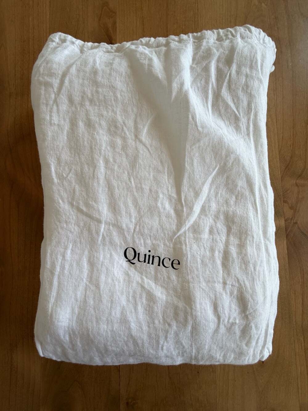 Quince King Waffle Linen Duvet Cover in White New without tags.